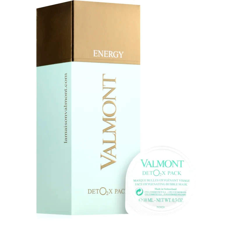 Valmont Valmont DetO2x Pack δραστική μάσκα αποτοξίνωσης και λάμψης σε κάψουλες για όλους τους τύπους επιδερμίδας 6x10 ml