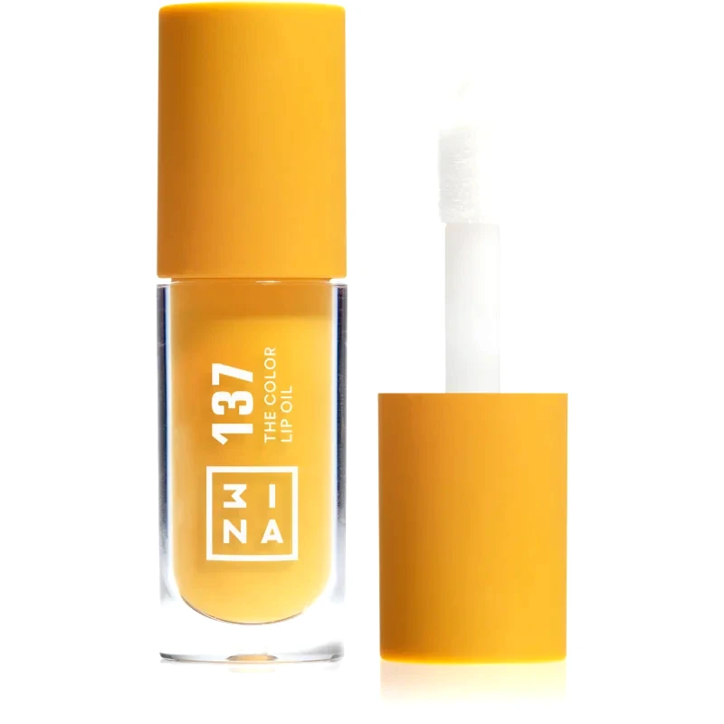 3INA 3INA The Color Lip Oil ενυδατικό λάδι για τα χείλη απόχρωση 137 - Bright honey yellow, sheer 4 ml