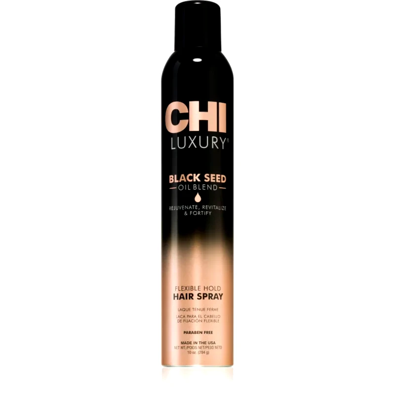 CHI CHI Luxury Black Seed Oil Flexible Hold Hairspray λακ μαλλιών για ελαστικό κράτημα 284 ml