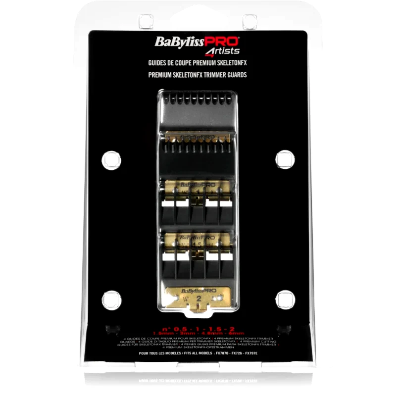 BaByliss PRO BaByliss PRO Blades Skeleton FX ανταλλακτική κεφαλή 1,5mm, 3mm, 4,8mm, 6mm 4 τμχ