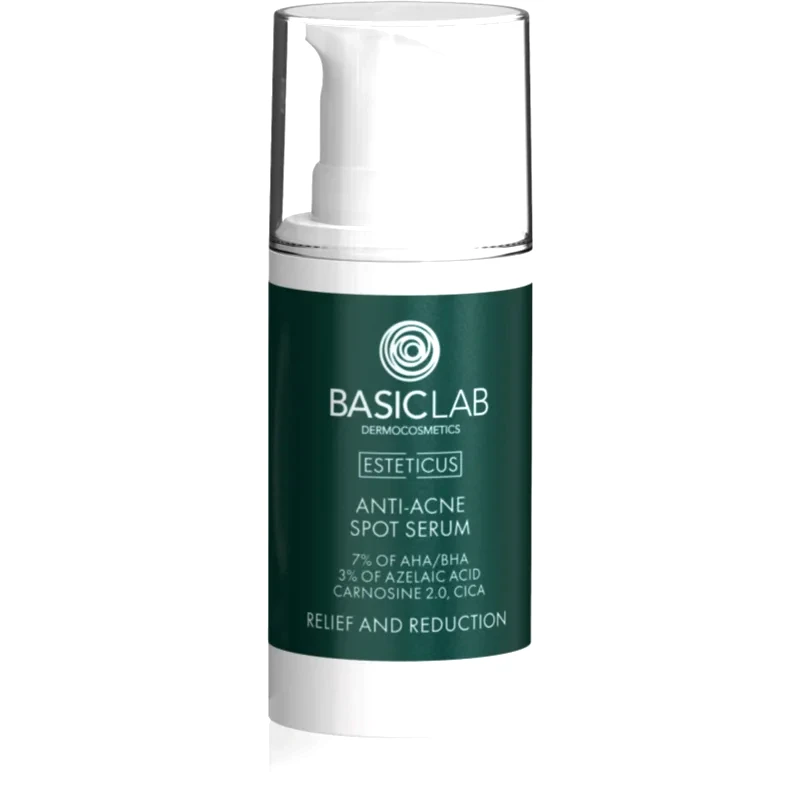 BasicLab BasicLab Dermocosmetics Esteticus τοπική φροντίδα κατά της ακμής με ΑΗΑ 15 ml