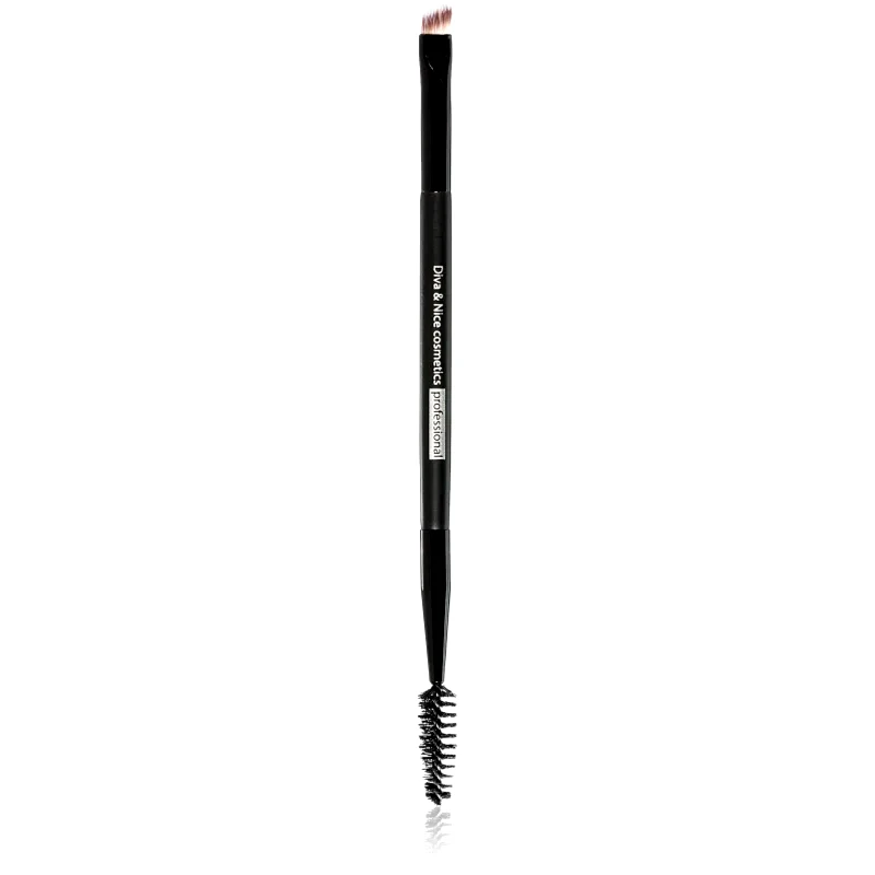 Diva & Nice Cosmetics Diva & Nice Cosmetics Accessories Duo πινέλο για τα φρύδια διπλής όψης 1 τμχ
