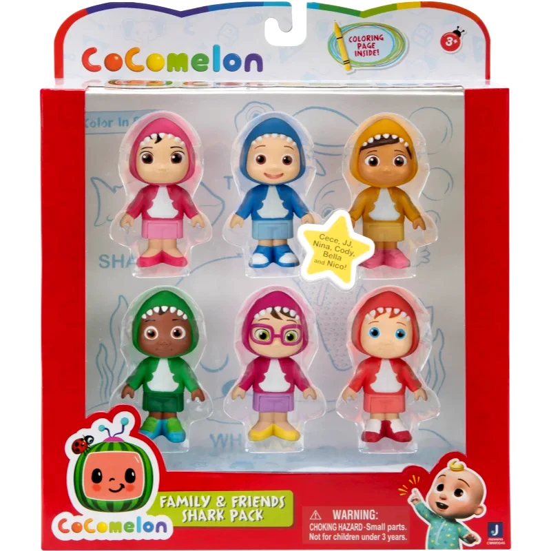Jas Cocomelon Jas Cocomelon Family & Friends Shark Pack σετ παιχνιδιών 3y+ 6 τμχ