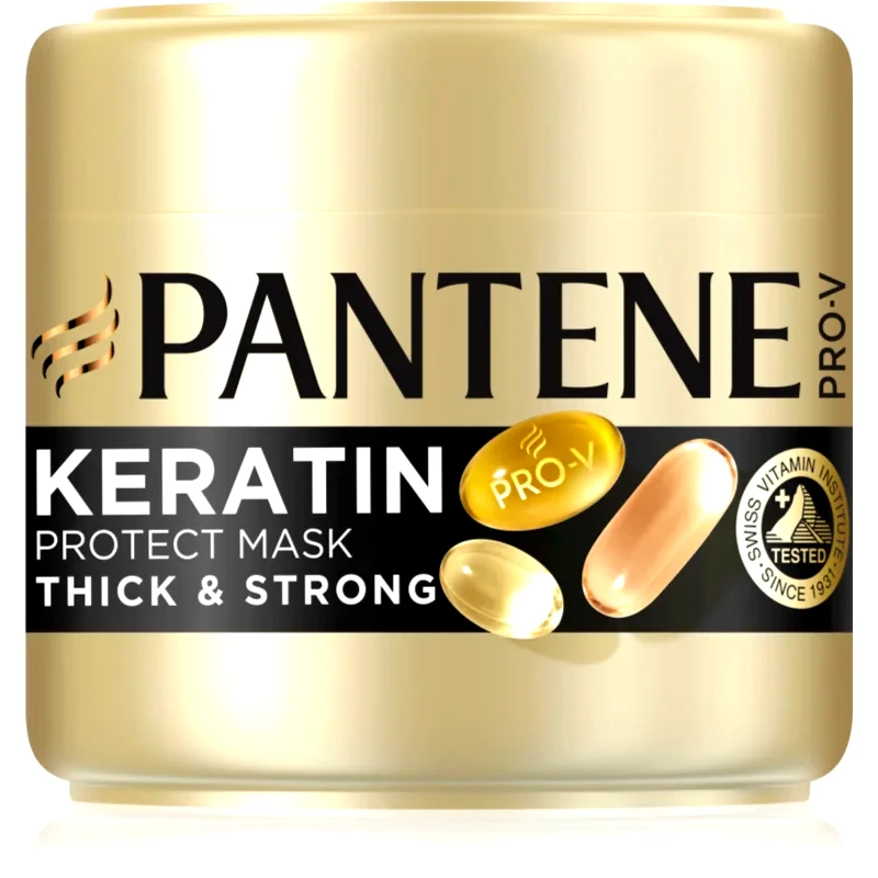 Pantene Pantene Pro-V Thick&Strong εντατική μάσκα μαλλιών με κερατίνη 300 ml