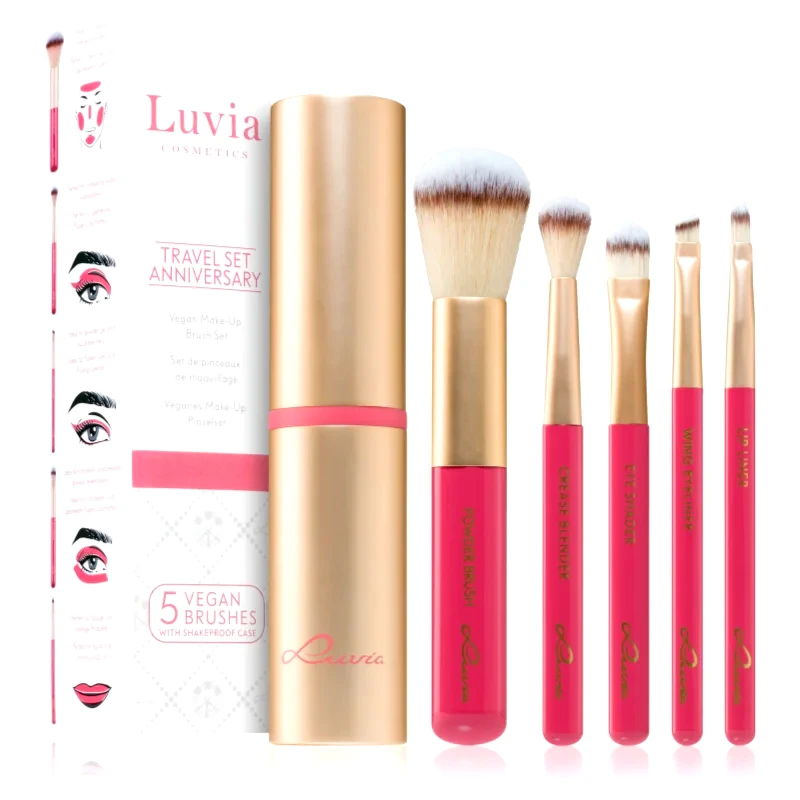 Luvia Cosmetics Luvia Cosmetics Prime Vegan Anniversary σετ με πινέλα με θήκη ταξιδιωτικό