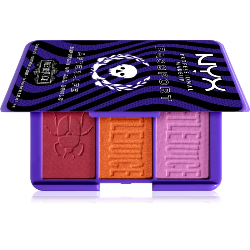 NYX Professional Makeup NYX Professional Makeup Beetlejuice Afterlife παλέτα με ρουζ 3x1,6 γρ