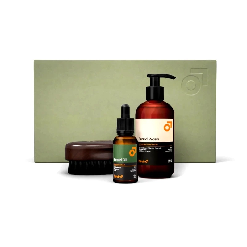 Beviro Beviro Bergamia Wood Beard Care Kit σετ δώρου για γενειάδα