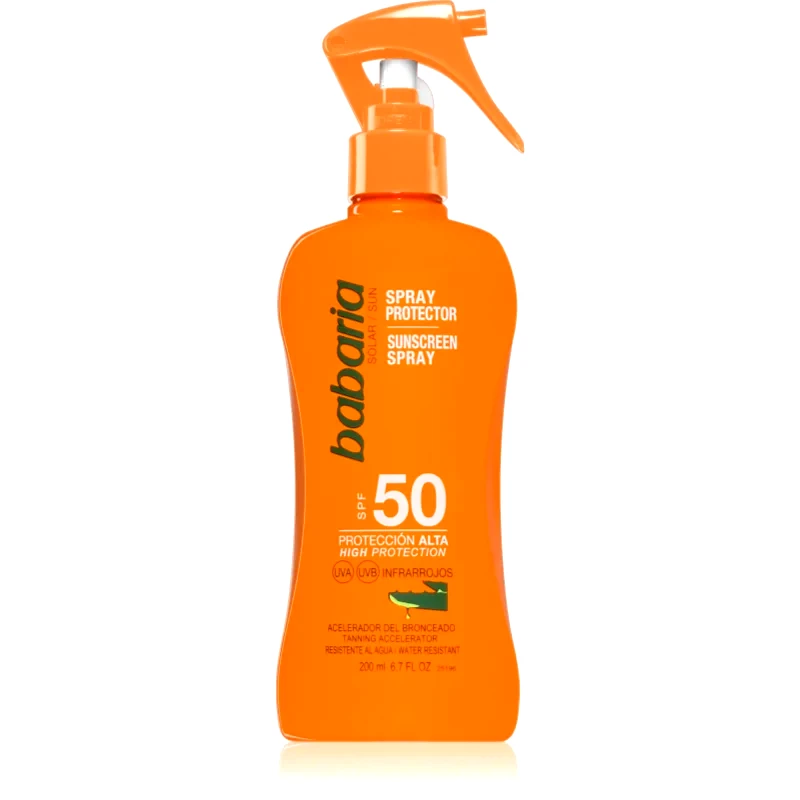 Babaria Babaria Sun Protective αντηλιακό σπρέι SPF 50 αδιάβροχο 200 ml