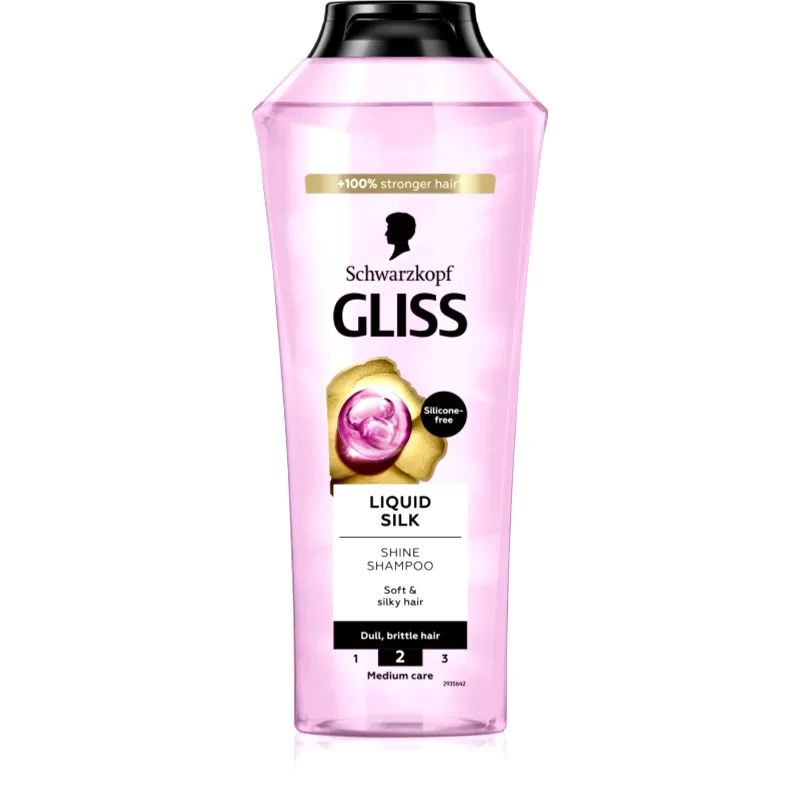 Schwarzkopf Schwarzkopf Gliss Liquid Silk αναγεννητικό σαμπουάν για την ενίσχυση και λάμψη μαλλιών 400 ml