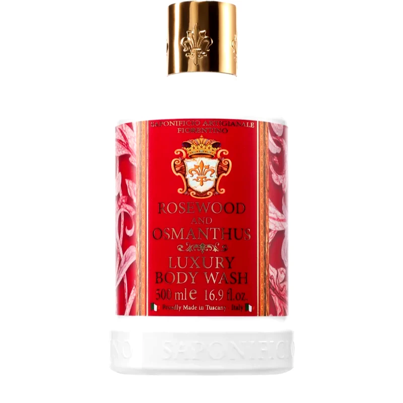 Saponificio Artigianale Fiorentino Saponificio Artigianale Fiorentino Rosewood and Osmanthus τζελ για ντους για όλους τους τύπους δέρματος 500 ml