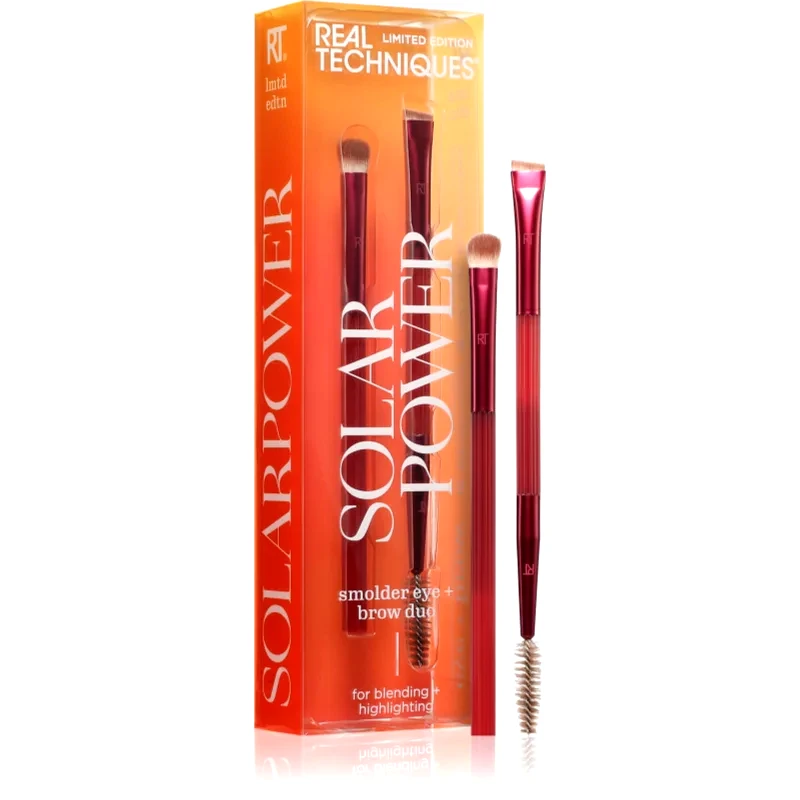 Real Techniques Real Techniques Smolder Eye and Brow Duo σετ με πινέλα 1 τμχ