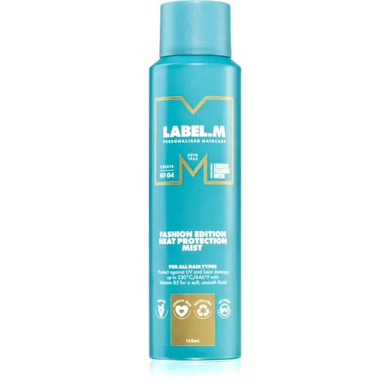 label.m label.m Fashion Edition θερμοπροστατευτικό σπρέι για επεξεργασία με σίδερο ή ψαλίδι μαλλιών 150 ml