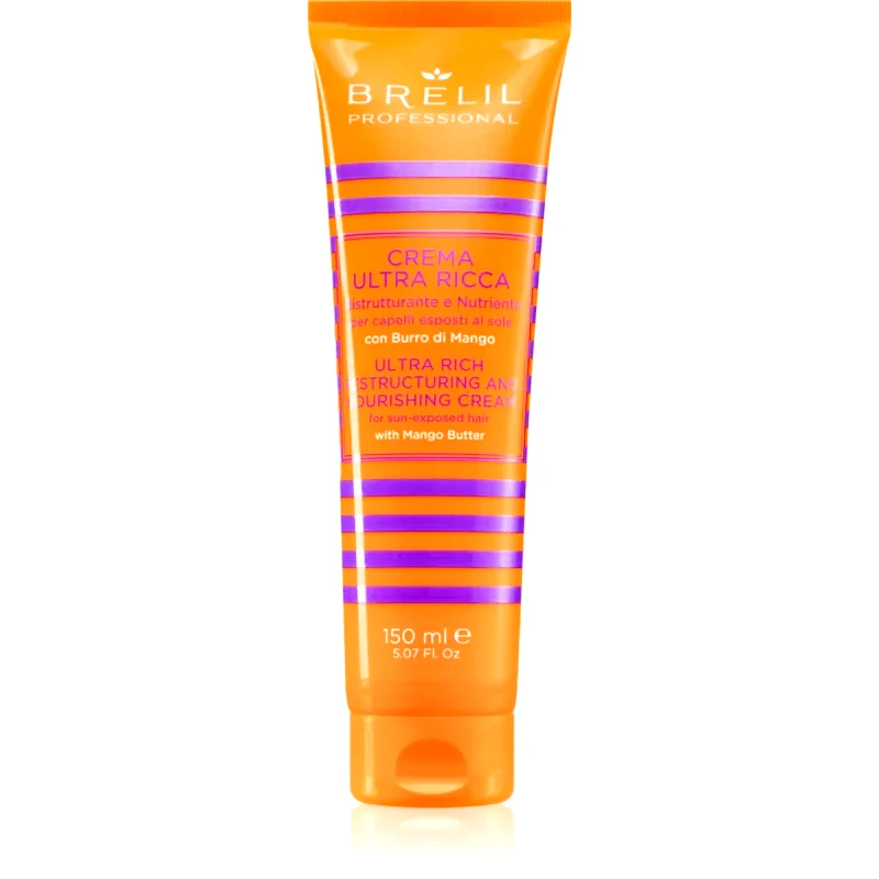 Brelil Professional Brelil Professional Crema Ultra Ricca θρεπτική αναδιαμορφωτική κρέμα για μαλλιά επηρεασμένα από χλώριο, ήλιο και το αλμυρό νερό 150 ml