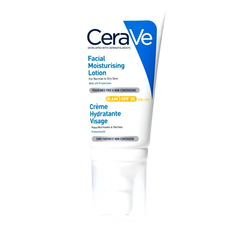 CeraVe CeraVe Moisturizers ενυδατική κρέμα για πρόσωπο για κανονική έως ξηρή επιδερμίδα SPF 30 52 ml