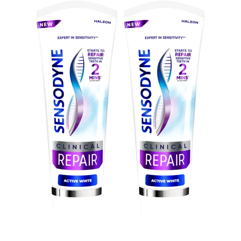 Sensodyne Sensodyne Clinical Repair Active White οδοντόκρεμα 2x75 ml