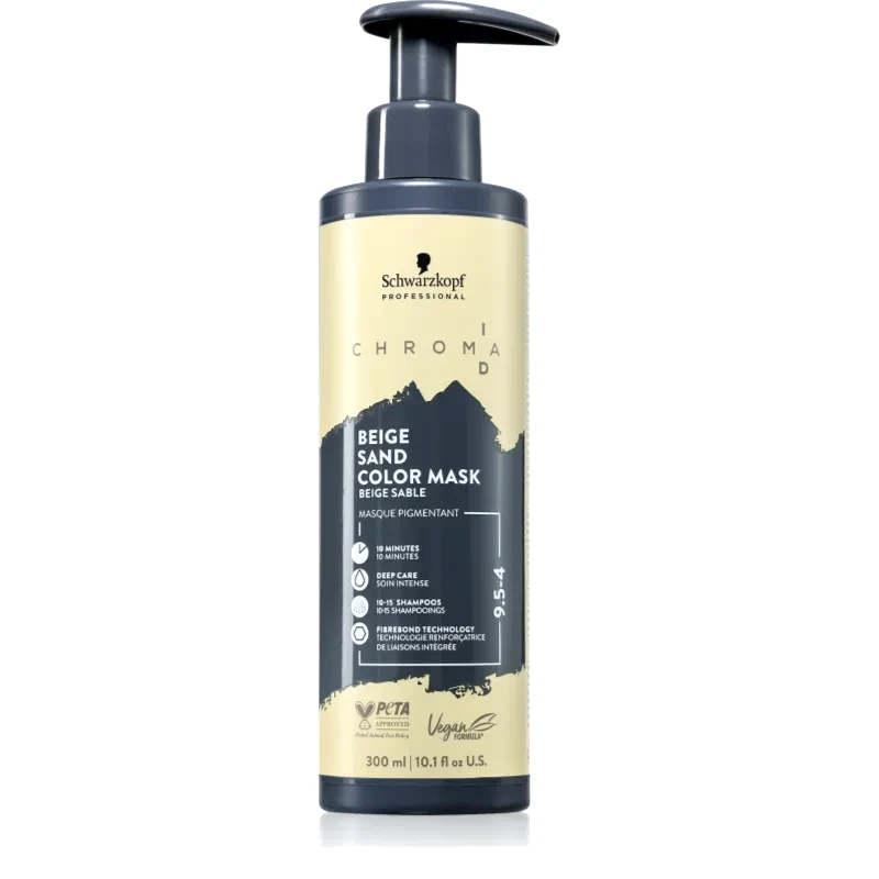 Schwarzkopf Professional Schwarzkopf Professional Chroma ID Color Mask Μάσκα με τεχνολογία intense bonding color για τα μαλλιά απόχρωση 9.5-4 Beige Sand 300 ml