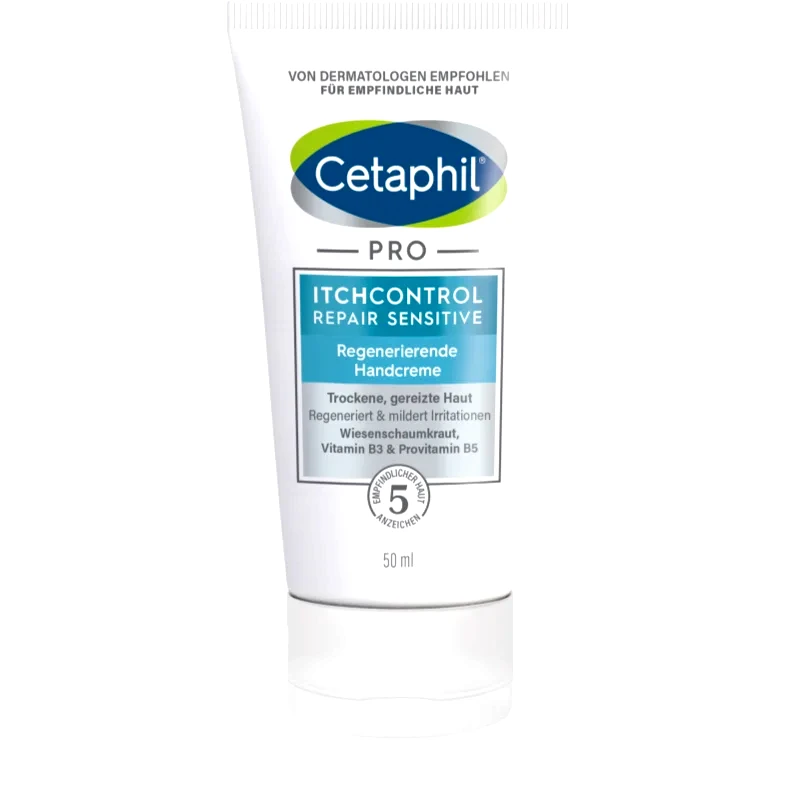 Cetaphil Cetaphil Pro ItchControl Sensitive αναγεννητική κρέμα για χέρια για ευαίσθητο δέρμα 50 ml