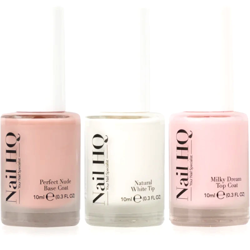 Nail HQ Nail HQ French Manicure Trio Set Βερνίκι για γαλλικό μανικιούρ