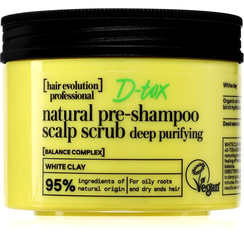 Natura Siberica Natura Siberica Hair Evolution D-Tox scrub βαθιάς απολέπισης για μαλλιά και το δέρμα του τριχωτού της κεφαλής 150 ml