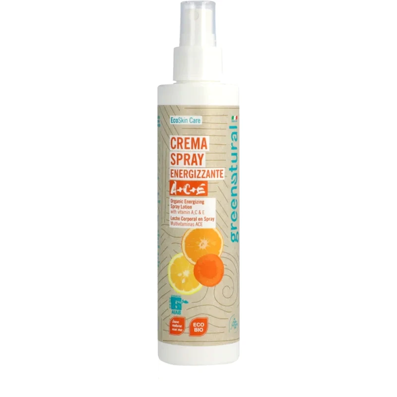 Greenatural Greenatural Body Lotion διεγερτικό γάλα σώματος με βιταμίνες A, C, E σε σπρέι 200 ml