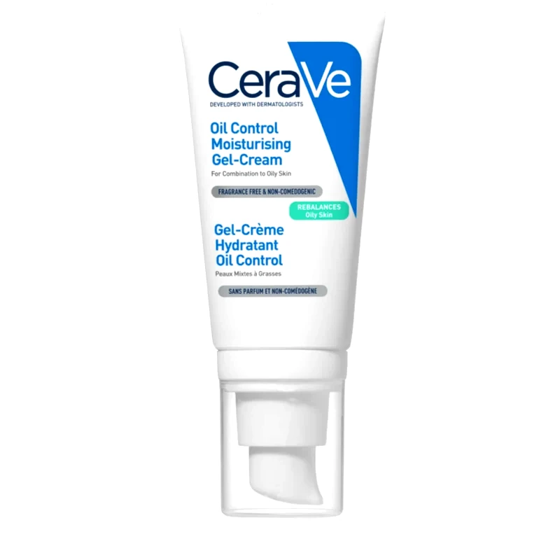 CeraVe CeraVe Oil Control Moisturising Gel-Cream ενυδατική κρέμα τζελ για μικτή επιδερμίδα 52 ml