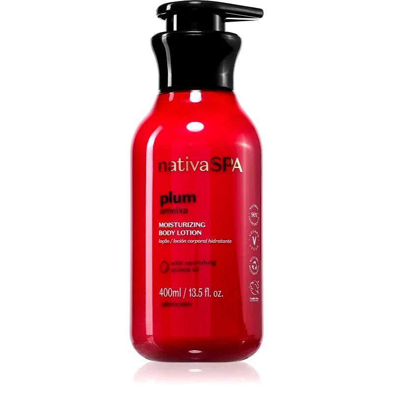 oBoticário oBoticário Nativa SPA Plum Flower ενυδατικό γαλάκτωμα σώματος 400 ml