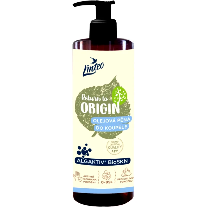 Linteo Linteo Return to Origin χαλαρωτικό ελαιώδη αφρό μπάνιου με προβιοτικά 385 ml