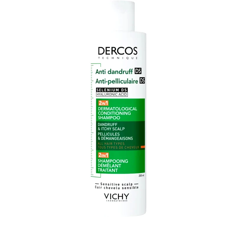 Vichy Vichy Dercos Anti-Dandruff σαμπουάν και κοντίσιονερ 2 σε 1 κατά της πιτυρίδας 200 ml