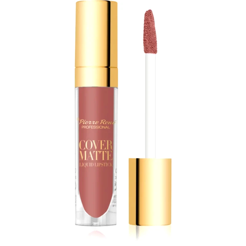 Pierre René Pierre René Cover Matte ματ υγρό κραγιόν απόχρωση 02 Vintage Rose 5 ml