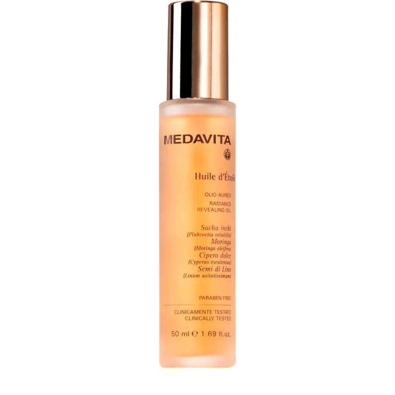 Medavita Medavita Huile d'Étolle Radiance Revealing Oil θρεπτικό λάδι Για λάμψη και απαλότητα μαλλιών 50 ml