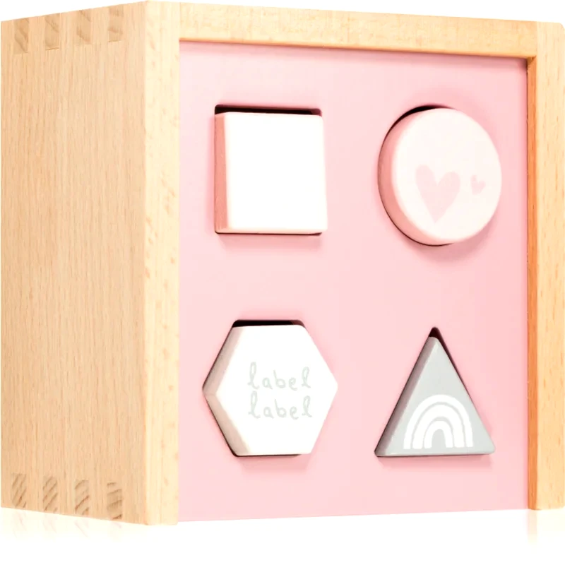 Label Label Label Label Shape Sorting Box παζλ δραστηριοτήτων Pink 1 τμχ