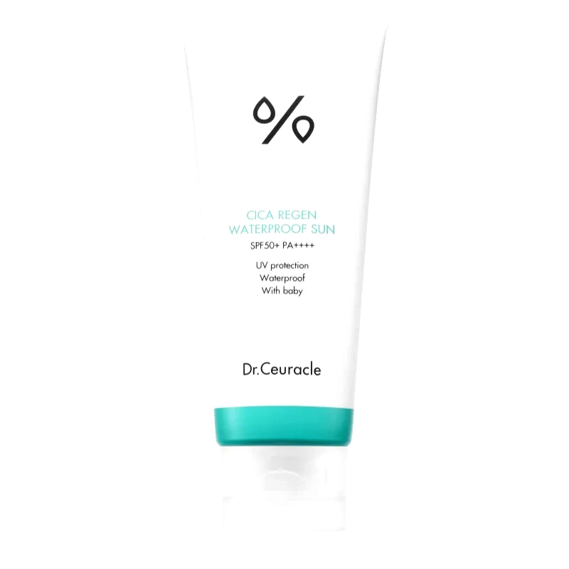 Dr.Ceuracle Dr.Ceuracle Cica Regen Waterproof Sun αδιάβροχη αντηλιακή κρέμα για το πρόσωπο SPF 50+ 100 ml