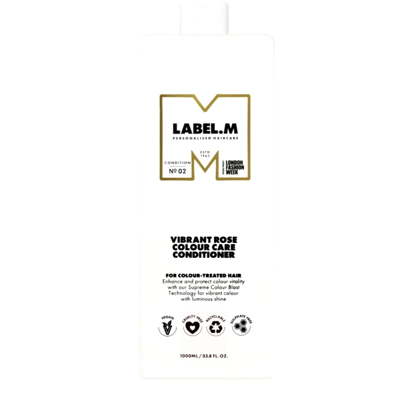 label.m label.m Vibrant Rose Colour Care Conditioner ενυδατικό μαλακτικό για βαμμένα μαλλιά 1000 ml