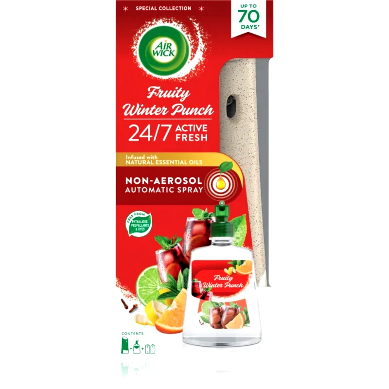 Air Wick Air Wick Active Fresh Family Winter Punch αυτόματο αποσμητικό χώρου με ανταλλακτικό 228 ml