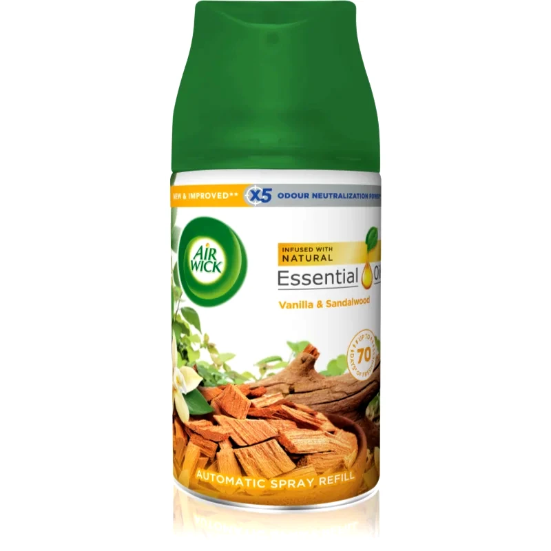 Air Wick Air Wick Freshmatic Vanilla & Sandalwood αποσμητικό χώρου ανταλλακτικό 250 ml