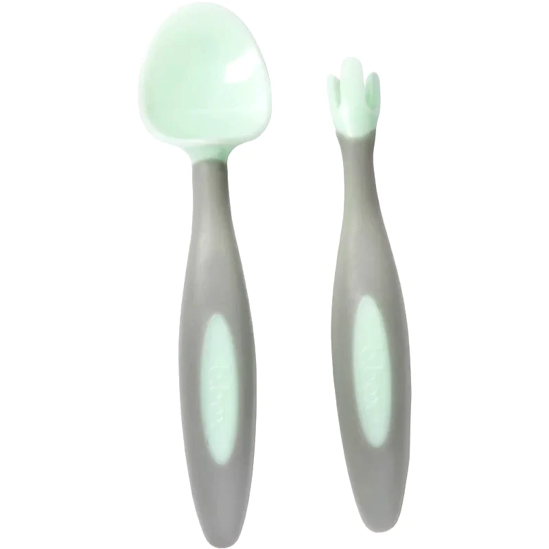B.Box B.Box Gelato Cutlery μαχαιροπίρουνο για παιδιά Pistachio 9m+ 2 τμχ