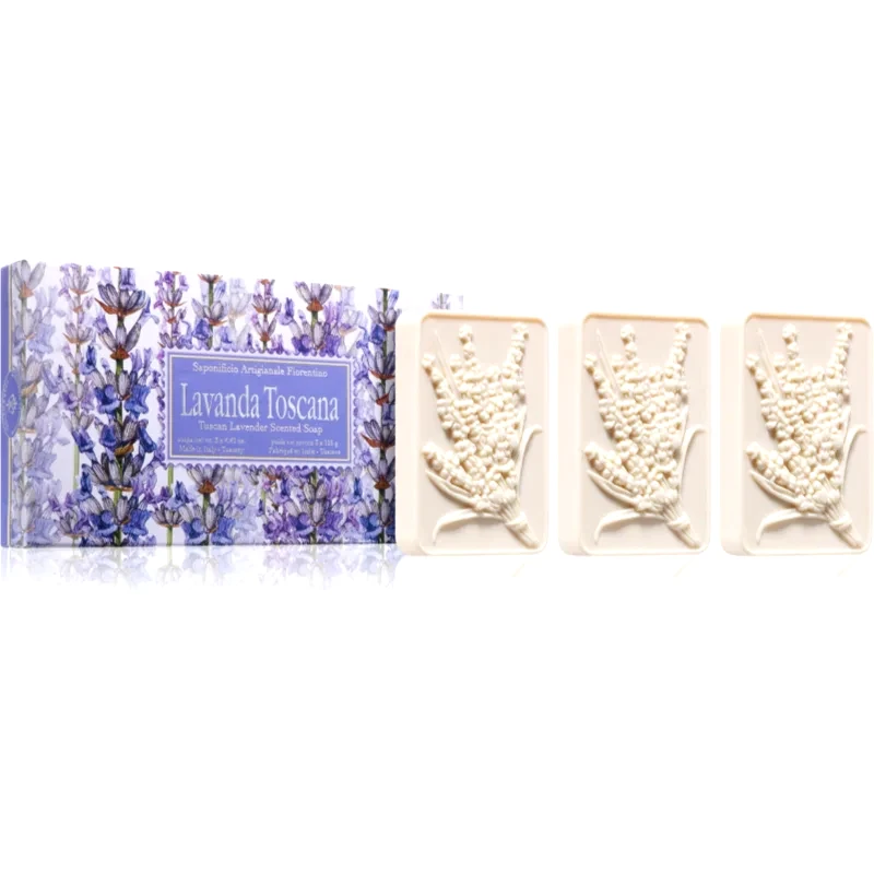 Saponificio Artigianale Fiorentino Saponificio Artigianale Fiorentino Tuscan Lavender Set σετ με στερεά σαπούνια με άρωμα λεβάντας
