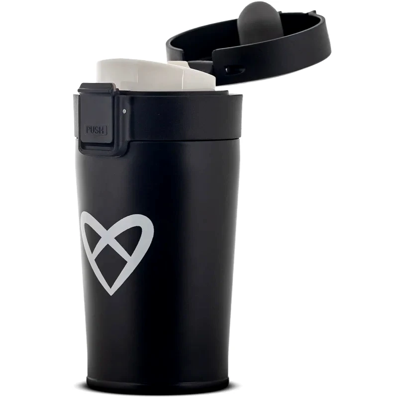 ZOE ZOE Insulated Coffee Bottle κούπα - θερμός χρώμα Black 300 ml