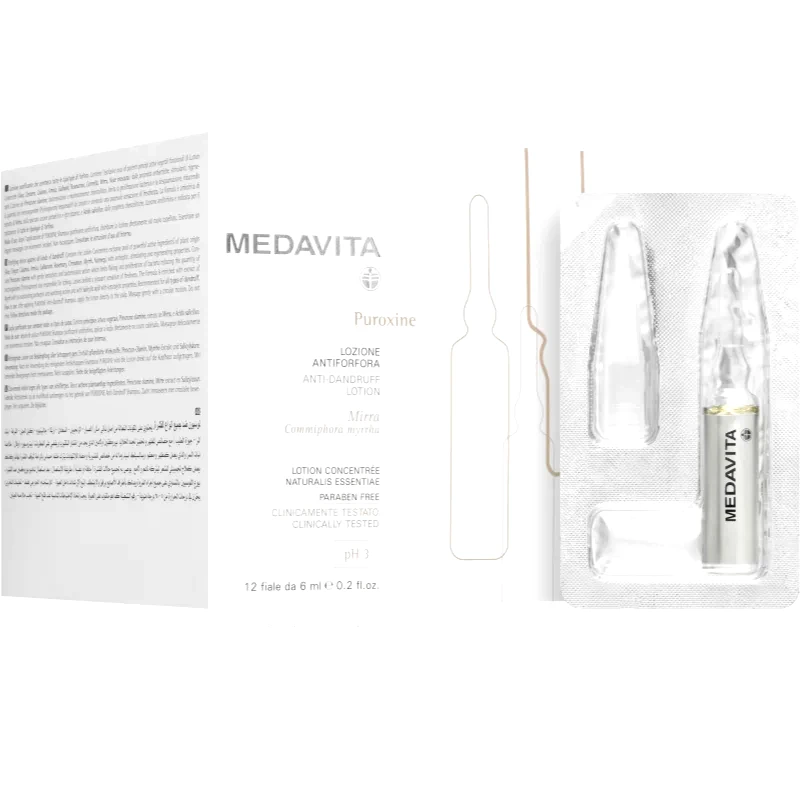 Medavita Medavita Puroxine Anti-Dandruff Lotion ορός για τριχωτό της κεφαλής κατά της πιτυρίδας 12x6 ml