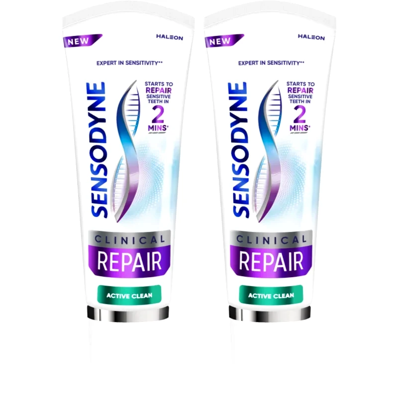 Sensodyne Sensodyne Clinical Repair Active Clean οδοντόκρεμα 2x75 ml