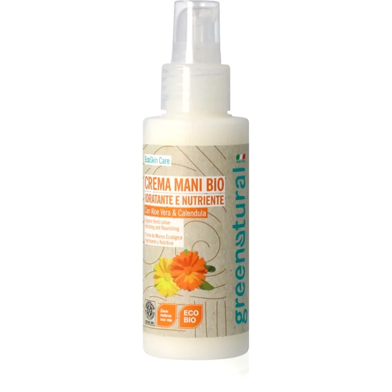 Greenatural Greenatural Hand Cream ενυδατική κρέμα για τα χέρια με αλόη βέρα 100 ml