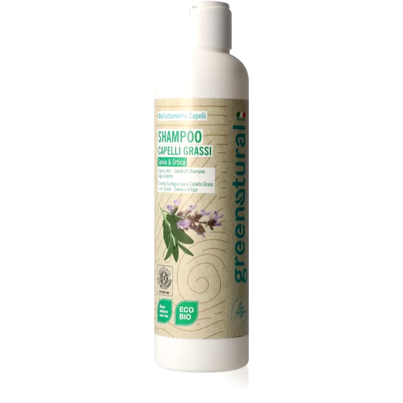 Greenatural Greenatural Shampoo Sage & Nettle σαμπουάν για λιπαρά μαλλιά 250 ml