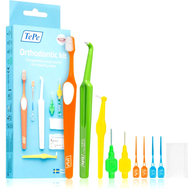 TePe TePe Orthodontic Kit Σετ για να καθαρίζετε τα σιδεράκια
