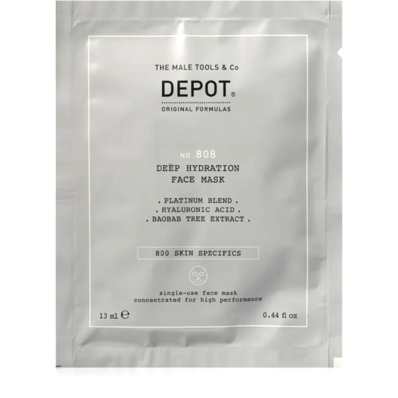 Depot DEPOT 800 SKIN SPECIFICS NO. 808 DEEP HYDRATATION FACE MASK μάσκα βαθιάς ενυδάτωσης για άντρες 12x13 ml