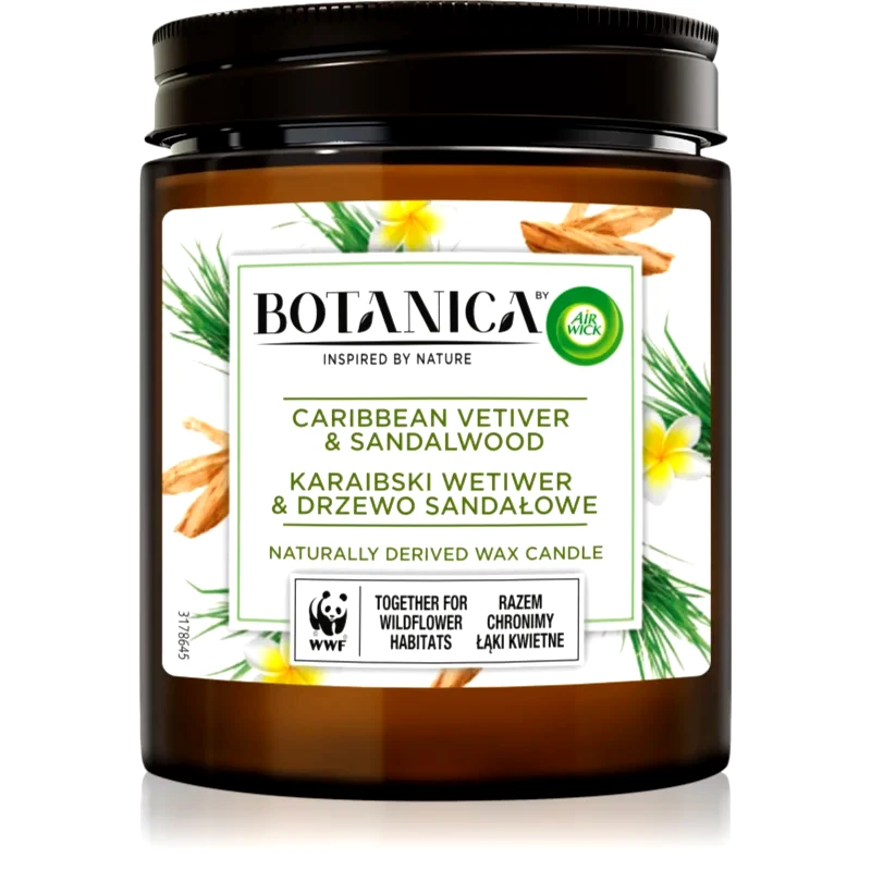 Air Wick Air Wick Botanica Caribbean Vetiver & Sandalwood αρωματικό κερί 205 γρ