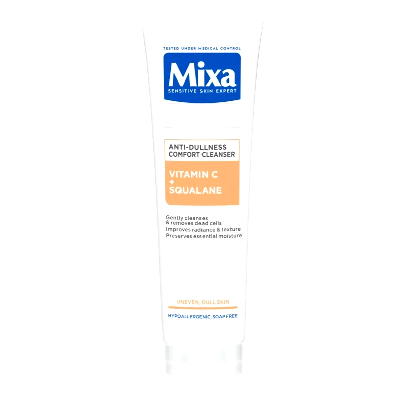 MIXA MIXA Anti-Dullness Comfort Cleanserm καθαριστικό τζελ προσώπου με βιταμίνη C 150 ml