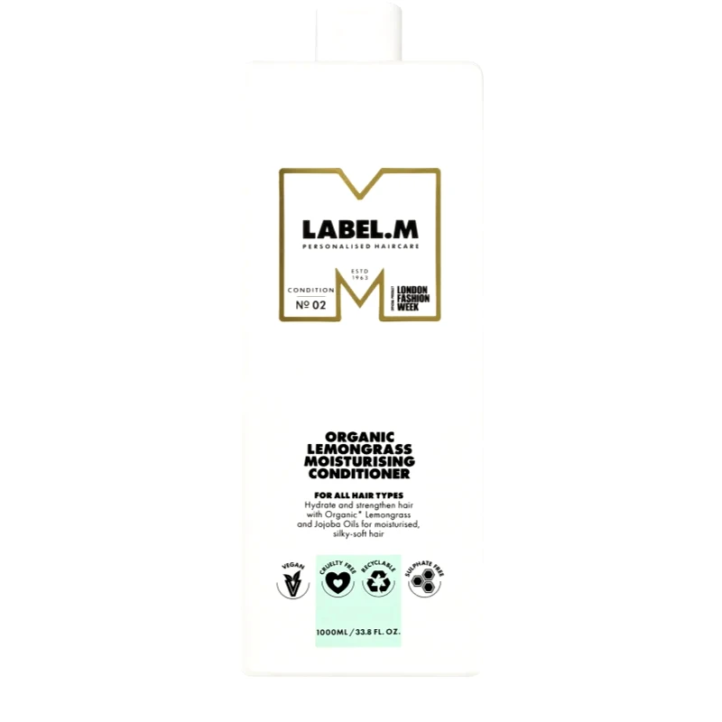 label.m label.m Organic Lemongrass Moisturising Conditioner βαθιά ενυδατικό κοντίσιονερ με λεμόνι και λεμονόχορτο 1000 ml