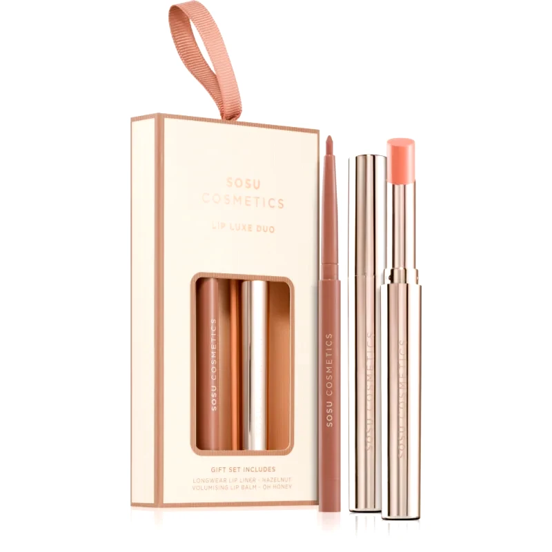 SOSU Cosmetics SOSU Cosmetics Lip Luxe Duo σετ δώρου για τα χείλη απόχρωση Nude