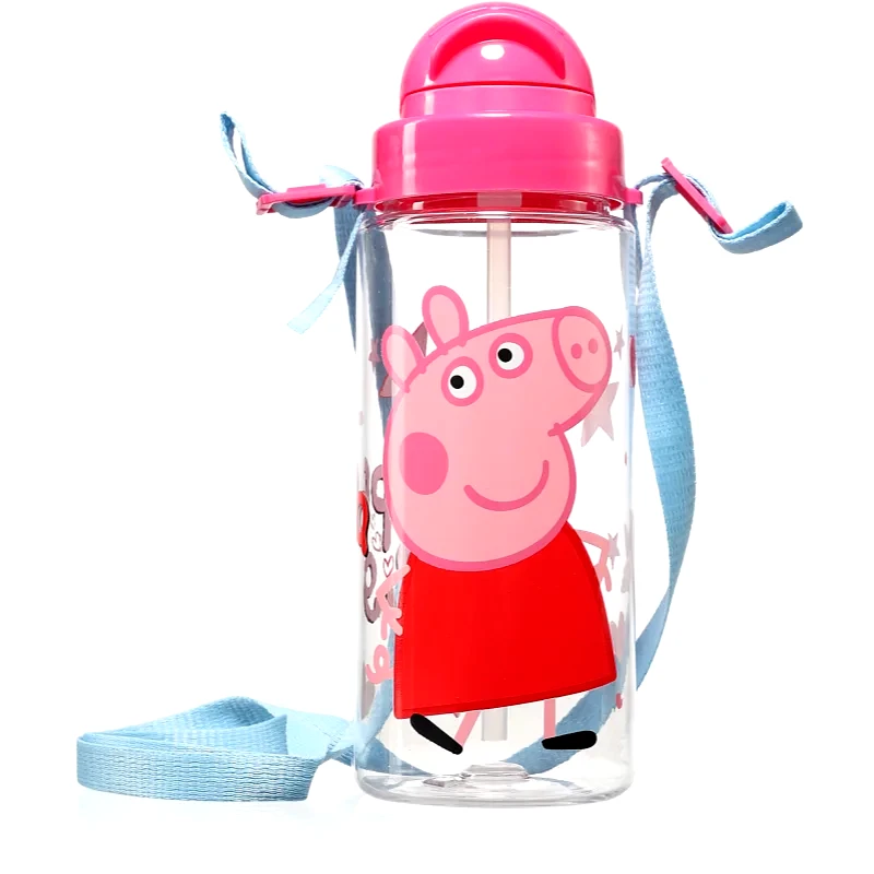 Peppa Pig Peppa Pig Tritan Bottle With Strap μπουκάλι νερού για παιδιά 500 ml