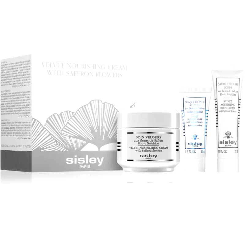 Sisley Sisley Velvet Nourishing Cream with Saffron Flowers σετ για φροντίδα της επιδερμίδας
